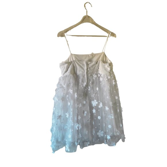NWOT Altar'd State Aurora Floral Mesh in White. Size Large - Picture 3 of 5